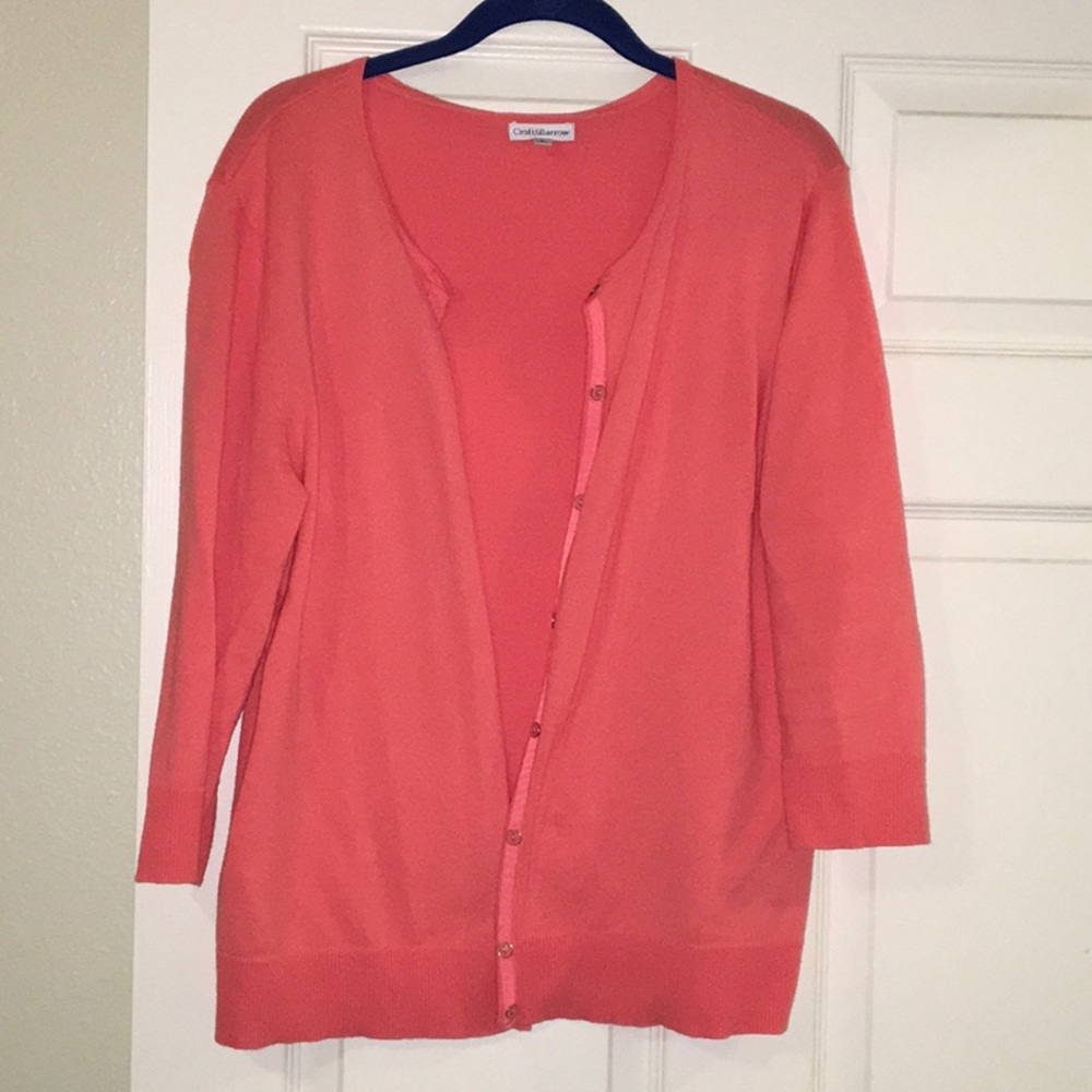 Three quarter sleeve cardigan